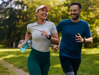 Couple jogging